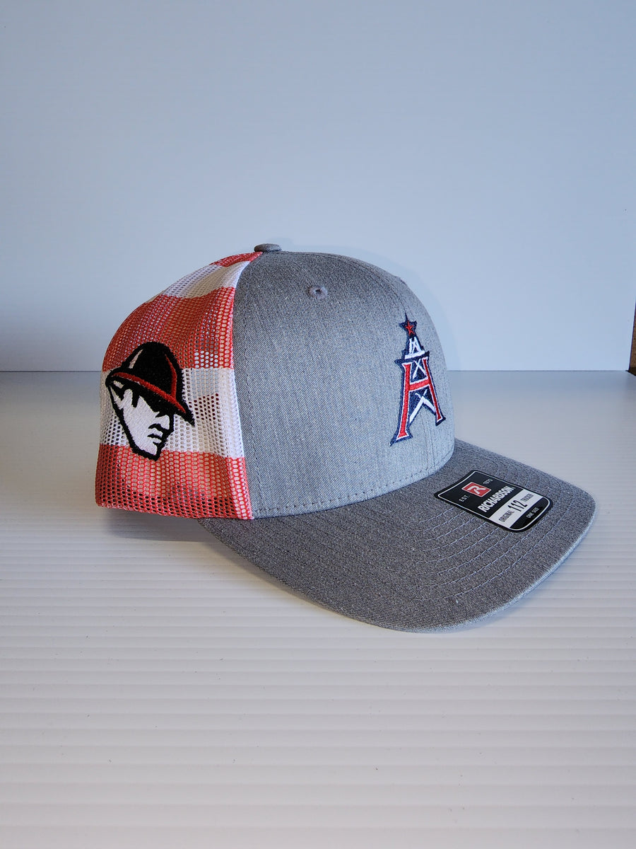 Houston Oilers Richardson 112 Camo and black trucker cap – Ugly Guppy