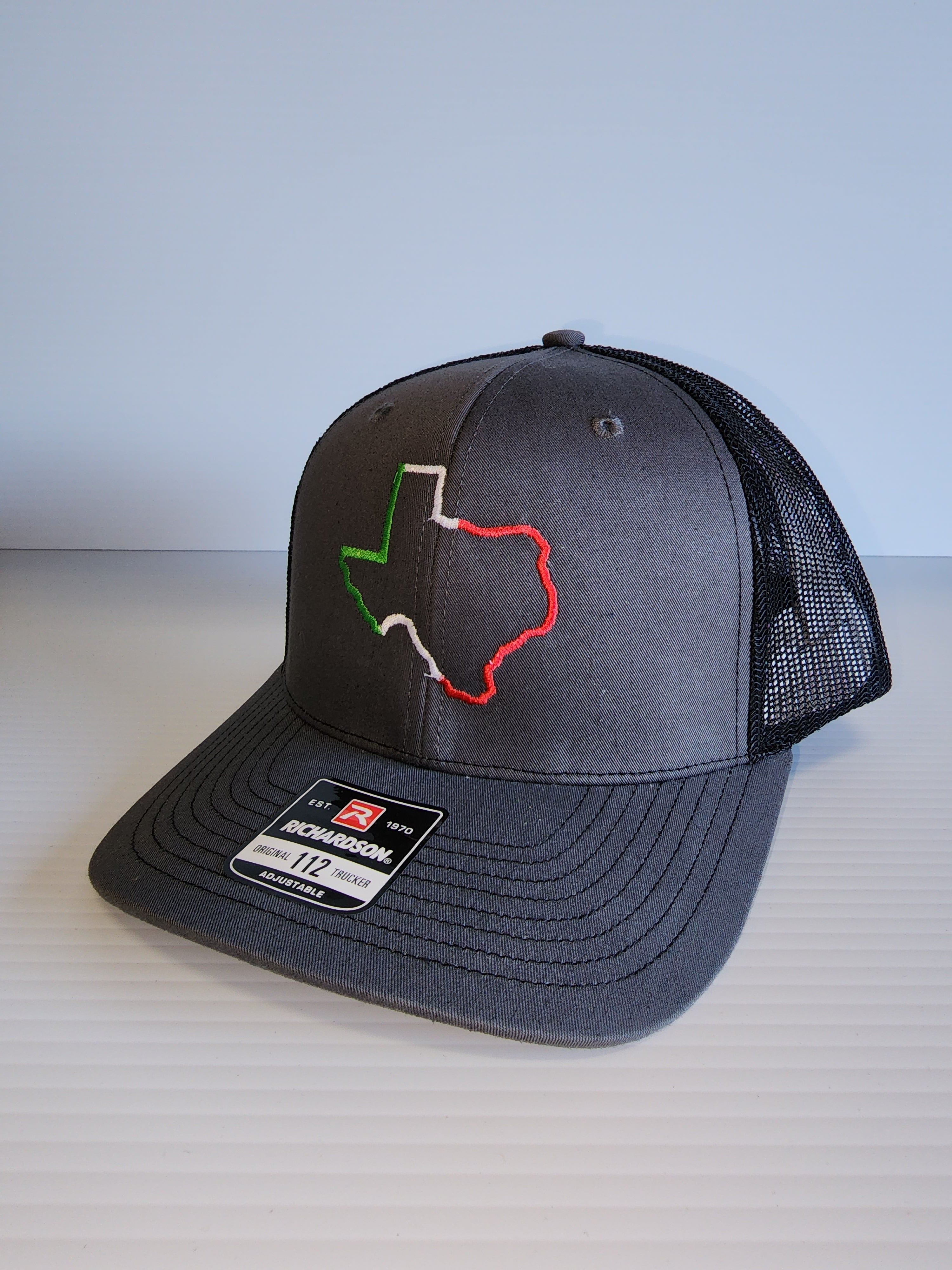 Mexico Themed Texas Grey/Black Trucker Cap
