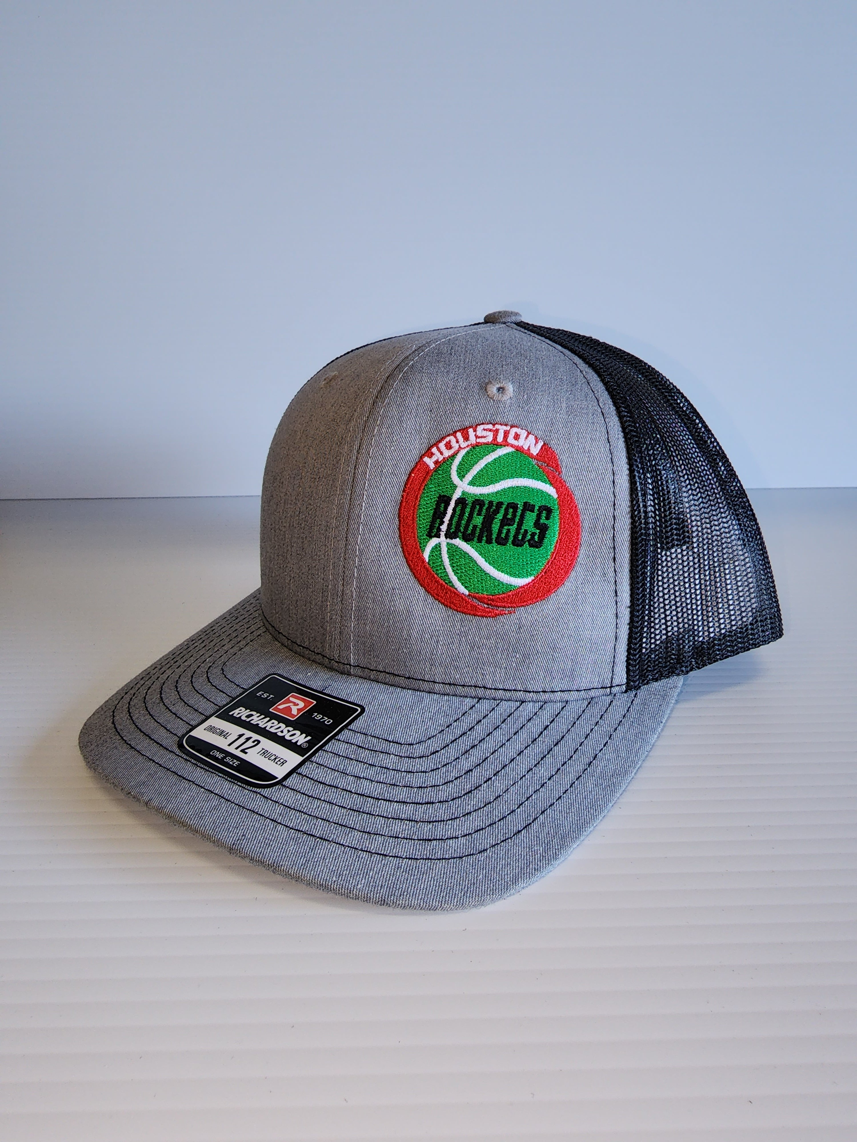 Houston Rockets Mexico Themed Grey/Black Trucker Cap with Mexican Flag on the back