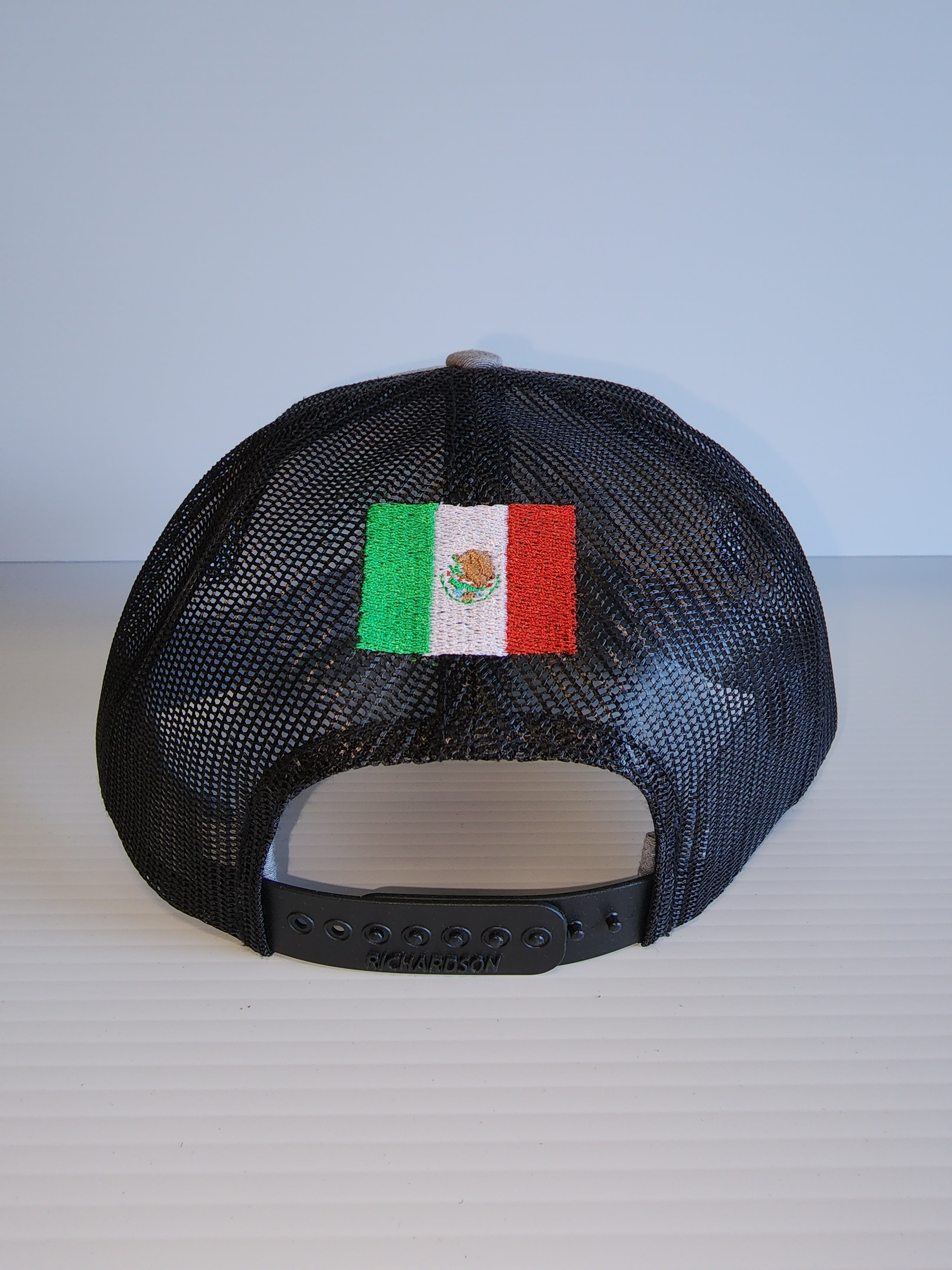 Houston Rockets Mexico Themed Grey/Black Trucker Cap with Mexican Flag on the back