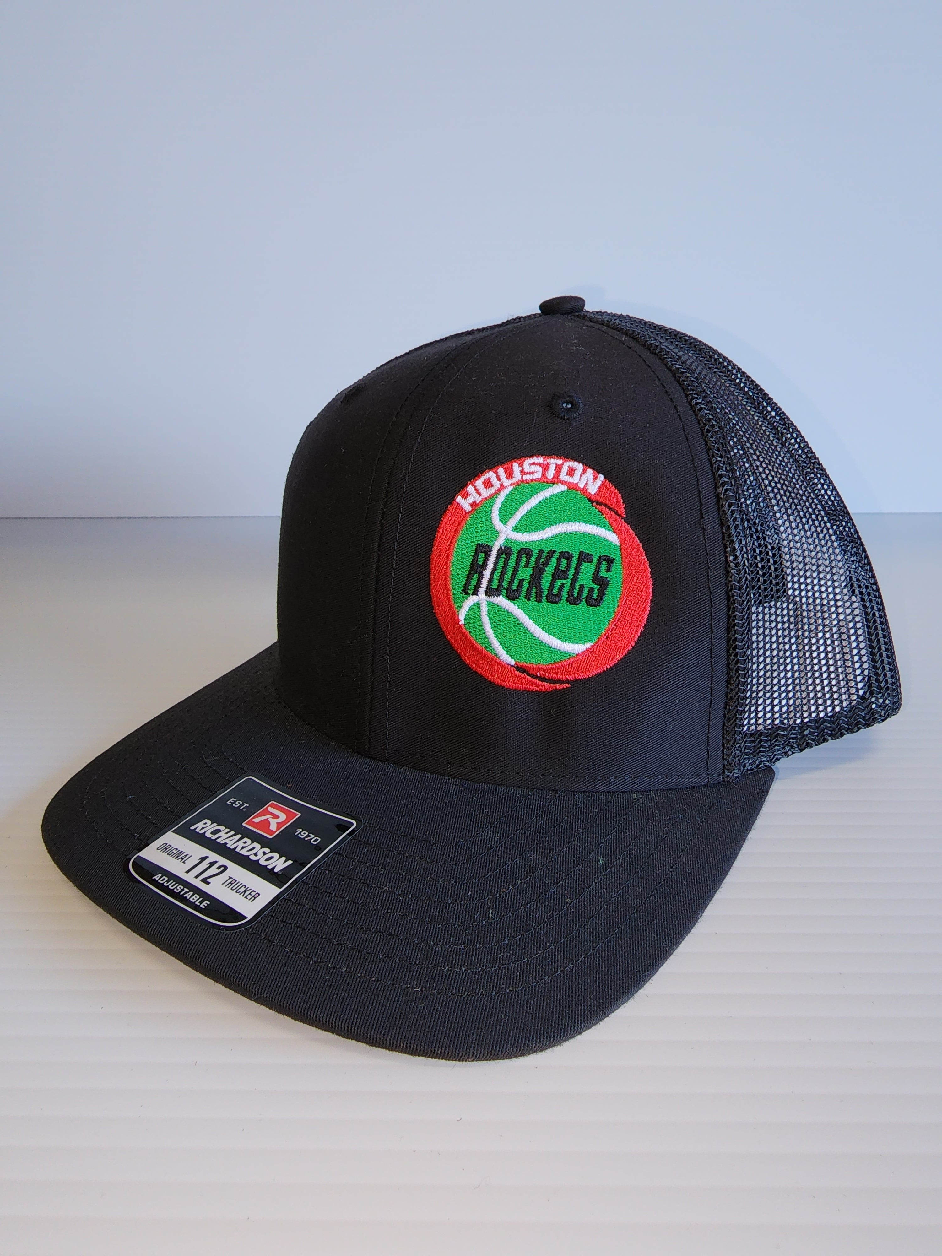 Houston Rockets Mexico Themed Black Trucker Cap with Mexican Flag on the back