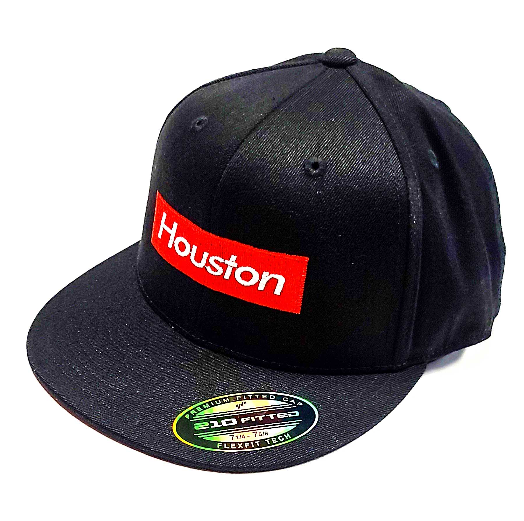 Houston Supreme logo on a Flexfit 6210 semi fitted cap
