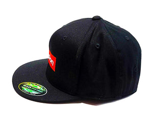 Houston Supreme logo on a Flexfit 6210 semi fitted cap side view