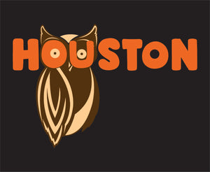 Houston Hooters logo close up