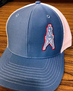 Houston Oilers columbia blue and white cap