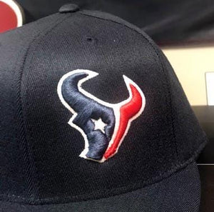 Houston Texans Navy blue fitted cap with 3d Puff embroidery
