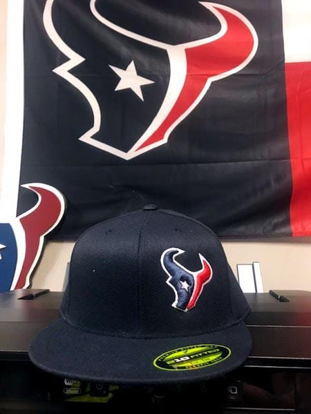 Houston Texans Navy blue fitted cap with 3d Puff embroidery – Ugly Guppy